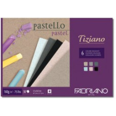 Склейка для пастели FabrianoTiziano А4 160 гр 6 цветов 30 л